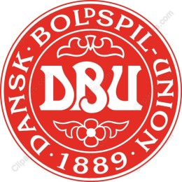 DBU Logo - Dansk Boldspil-Union Emblem
