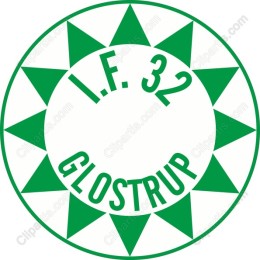 I.F. 32 GLOSTRUP Sunburst Logo