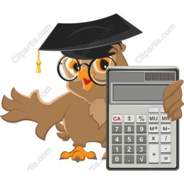 Wise Owl with Calculator