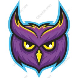 Purple Owl Mascot