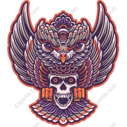 Owl and Skull Fusion
