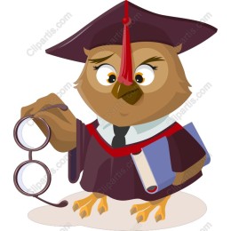 Charming Scholarly Owl Graduation