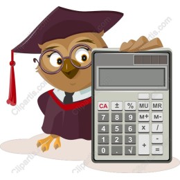 Wise Owl Graduation with Calculator