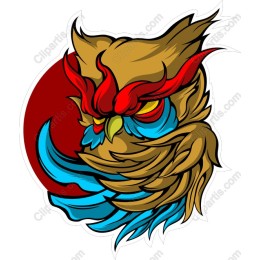 Vibrant Owl - Fierce and Whimsical