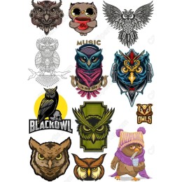 Owl - Whimsical and Majestic Clipart Bundle