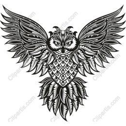 Majestic Owl - Intricate Wing