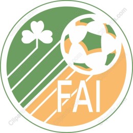 Soccer Logo with Shamrock