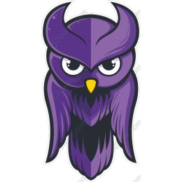 Vibrant Purple Owl
