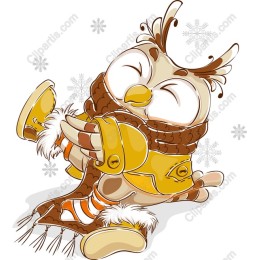 Cozy Winter Owl