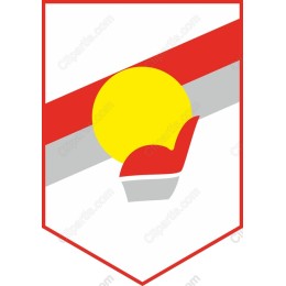 Vibrant Sun and Red Accent