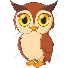Charming Cartoon Owl