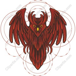 Majestic Red Owl