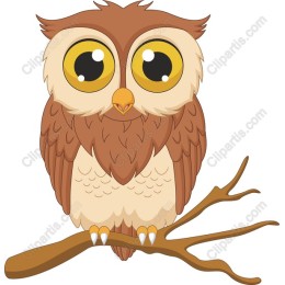 Charming Cartoon Owl