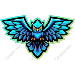 Fierce Blue Owl