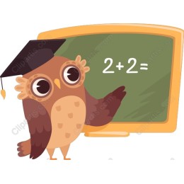 Owl Teacher - Educational Clipart