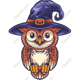Whimsical Wizard Owl
