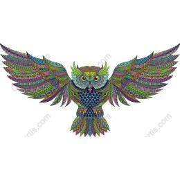 Majestic Colorful Owl