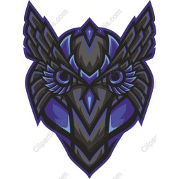 Stylized Raven Head