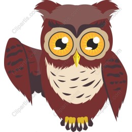 Adorable Cartoon Owl