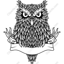 Majestic Owl with Custom Banner