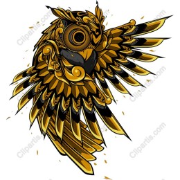  Owl - Luxurious Gold & Black
