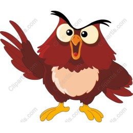 Vibrant Cartoon Owl