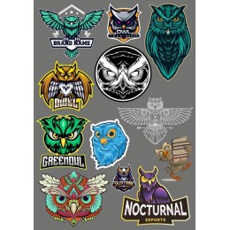 Owl Clipart Set