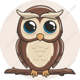 Charming Cartoon Owl