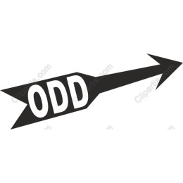 Bold 'ODD' Arrow