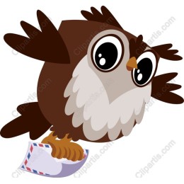 Whimsical Flying Owl