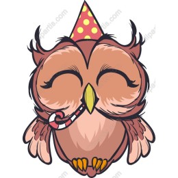 Cheerful Party Owl