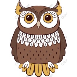 Charming Cartoon Owl