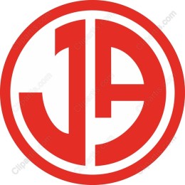 Bold Red and White Geometric Logo