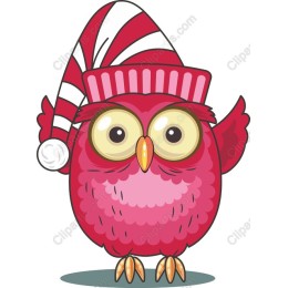 Festive Pink Owl