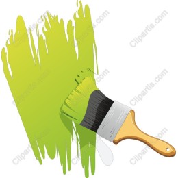 Vibrant Green Paintbrush