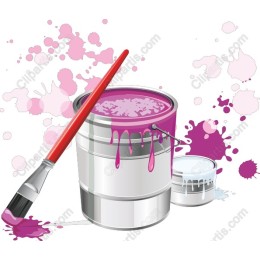 Vibrant Paint Buckets Art