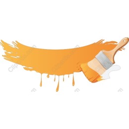 Orange Brush Stroke