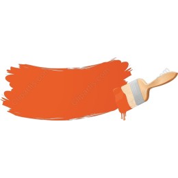 Orange Paint Stroke