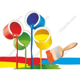 Colorful Paint Cans
