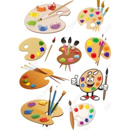 Vibrant Artist Palette Collection