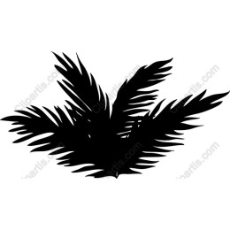 Black Palm Leaf