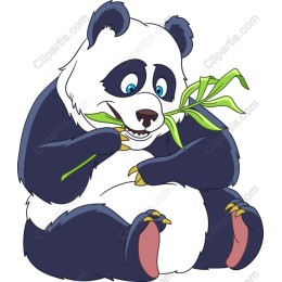 Panda Munching Bamboo