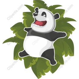 Joyful Cartoon Panda
