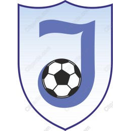 Soccer Emblem : Stylish J with Soccer Ball