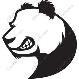 Stylized Panda Head