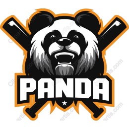 Panda Baseball Mascot