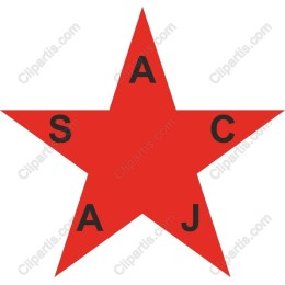 Red Star with Letters