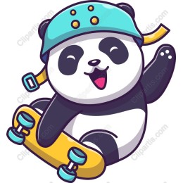 Skating Panda