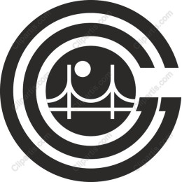 Golden Gate Bridge Modern Emblem