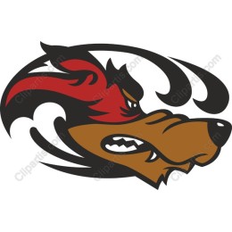 Fierce Wolf Head